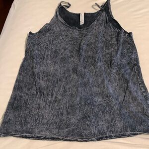 Womens acid wash tank top